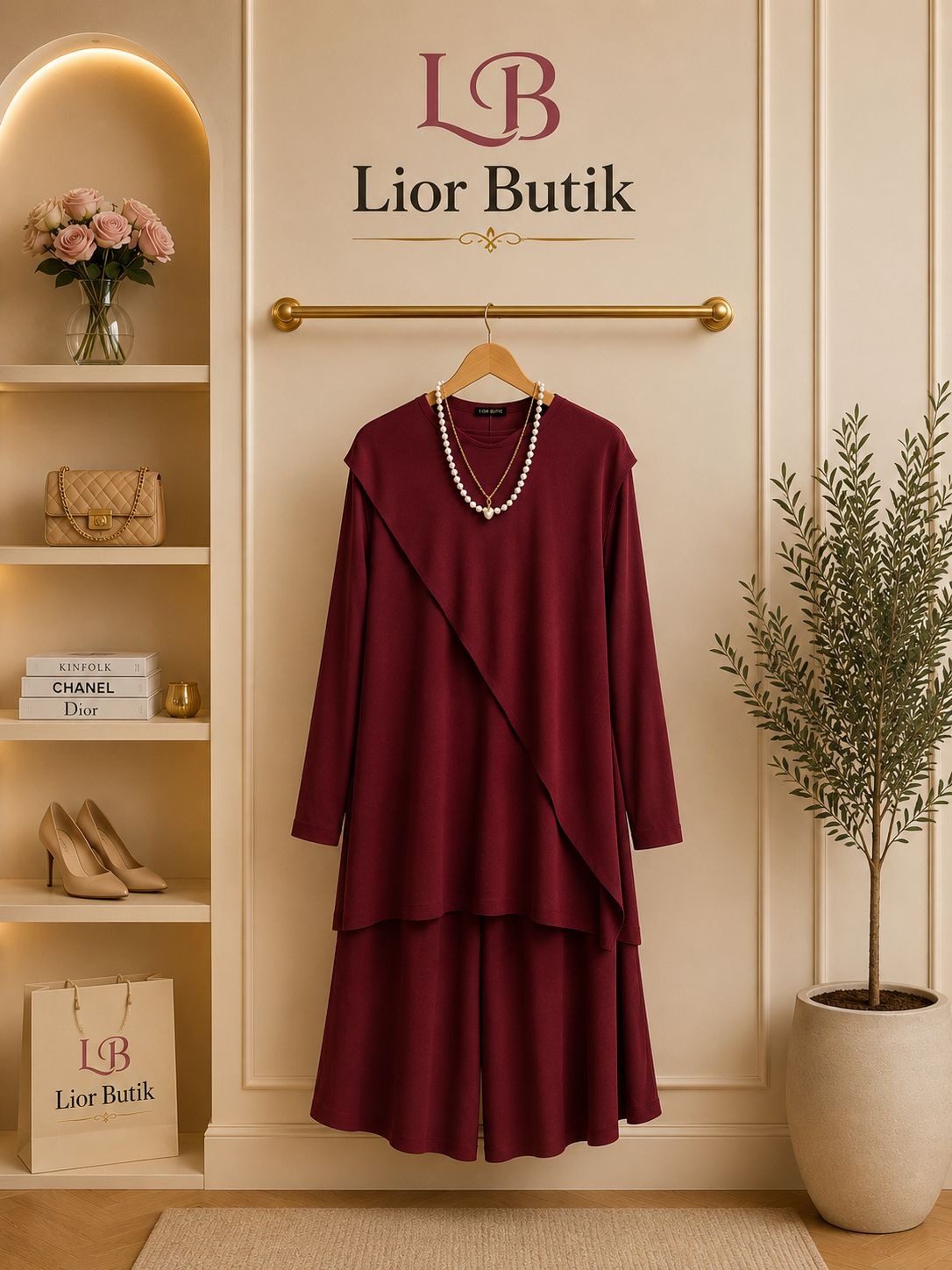 Lale Takım Bordo